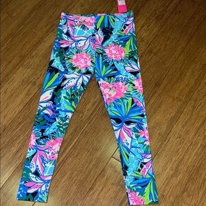Lilly Pulitzer girls Maia legging in Onyx you me and giraffee L& XL NWT